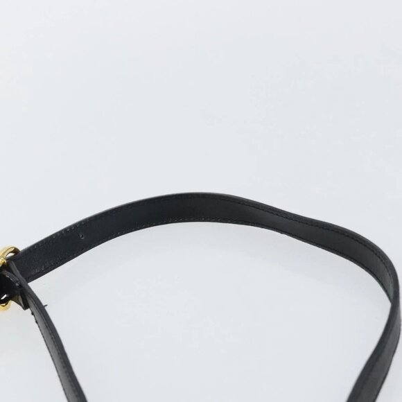 Salvatore Ferragamo Vala Shoulder Bag Leather Black Gold Auth BA5962 - Picture 8 of 16